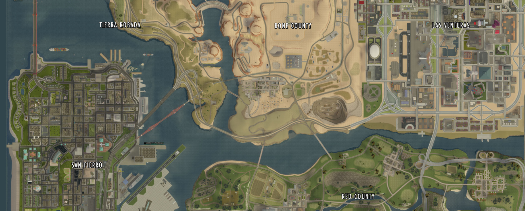 GTA - San Andreas Map